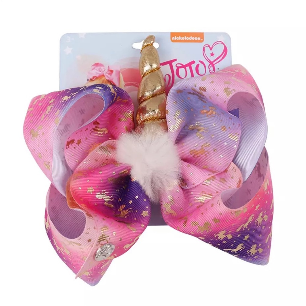 ♦️Coming Soon♦️ Large Unicorn Hair Bows - Picture 4 of 5